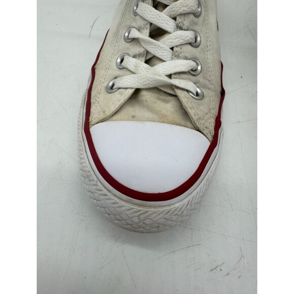 Vintage Converse Chuck Taylor All Star High-Top Sneakers Size 9.5 Beige Canvas - Picture 4 of 14